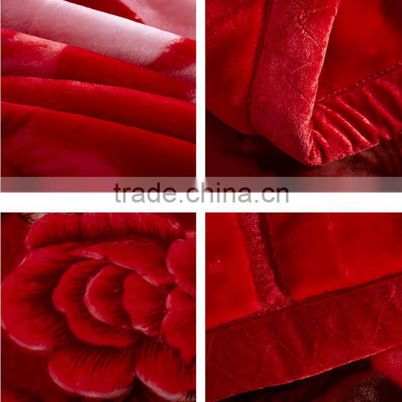 new designs printing raschel blanket softly mink china manufacturer
