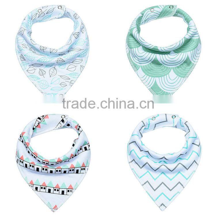 new style baby bandana bibs with button