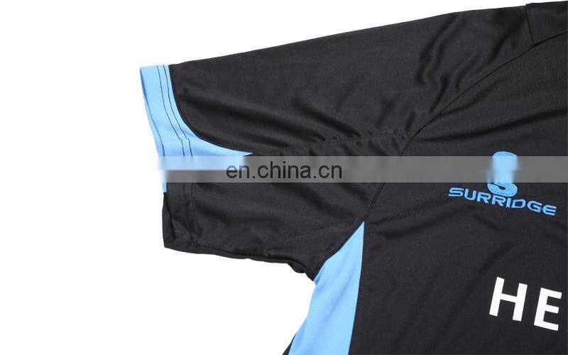 Silk screen own logo customized college team soccer jersey