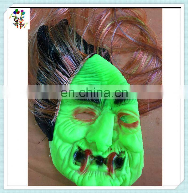 Green Face Clown Adult Scary Rubber Halloween Party Masks HPC-0406