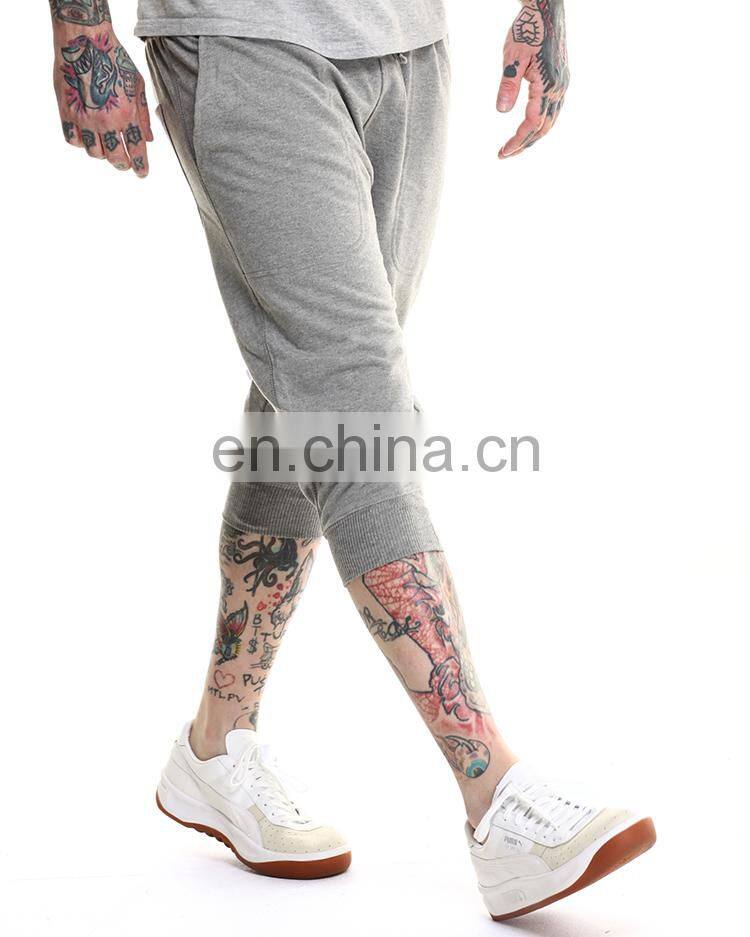 custom soft french terry capri jogger shorts