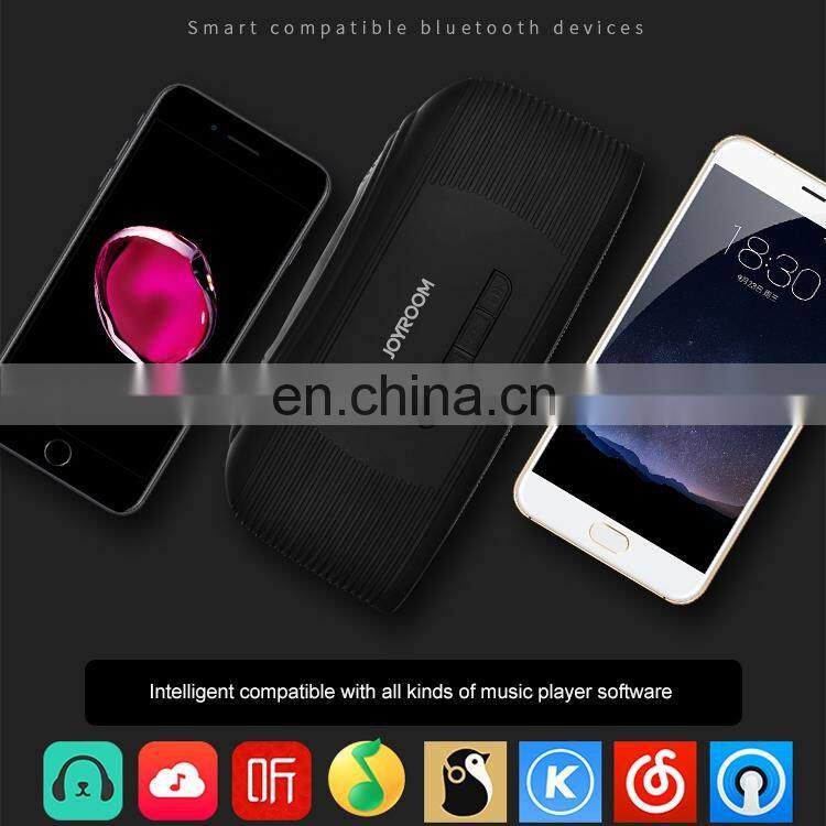 JOYROOM JR-M01 Double Horn Desktop Stereo Speaker with Built-in MIC, Support Hands-free Calls & TF Card & AUX IN & FM,