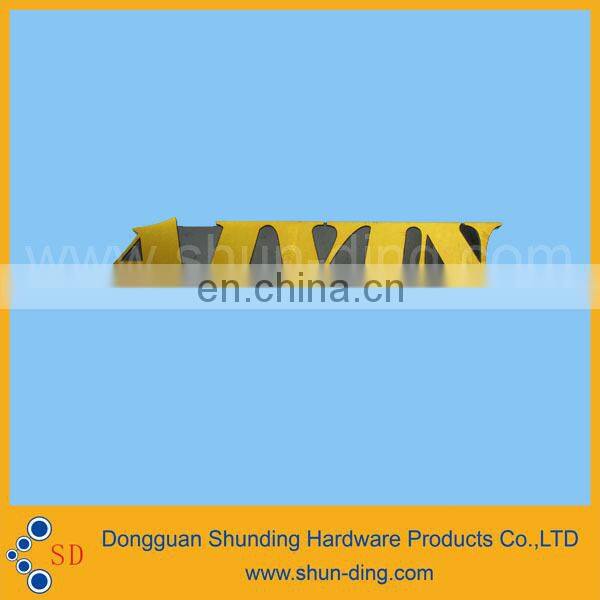 Famous Custom Metallic Golden Logo Nameplate
