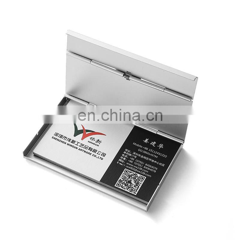 free design customized name card holder , metal card case
