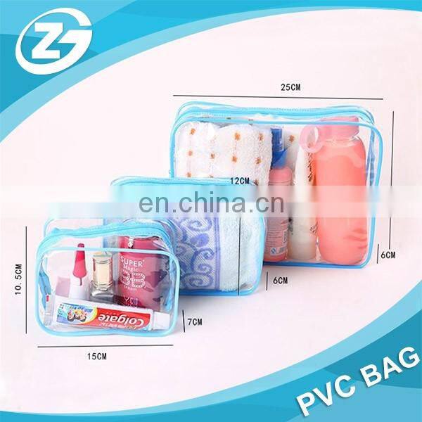 Zipper Transparent PVC Cosmetic Bag