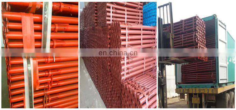 Tianjin Shisheng Hot Sale Painted Heavy Shoring Adjustable Steel Acrow Prop