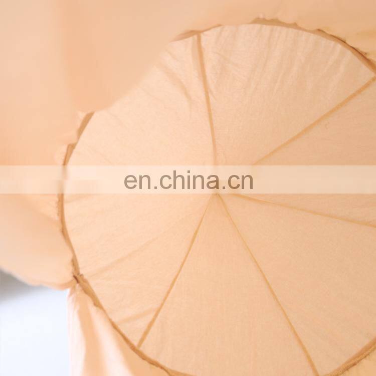 Cotton Round Dome Bed Canopy Draper Bedcover Kids Play Tent for Reading Mosquito Net Curtain