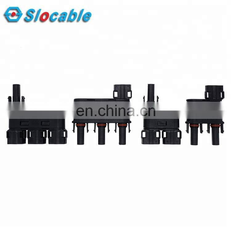 2020 Slocable new type 2 to1, 3 to 1, 4 to 1, 5 to1 PV Solar wire Branch Connector