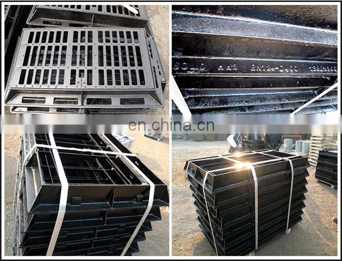heavy duty cast 60x60 ductile iron manhole cover frame and drain grating