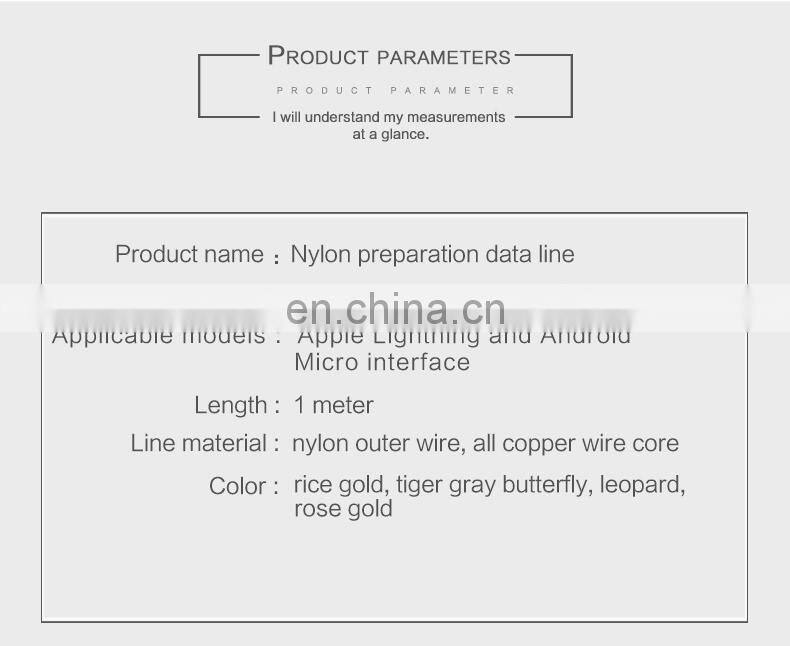 Fabric Data Line Fast Charging Line Phone Charger Usb Charging Nylon 1M Micro Usb Type-C Ios Cable 3 In1 Mobile Phone Data Line