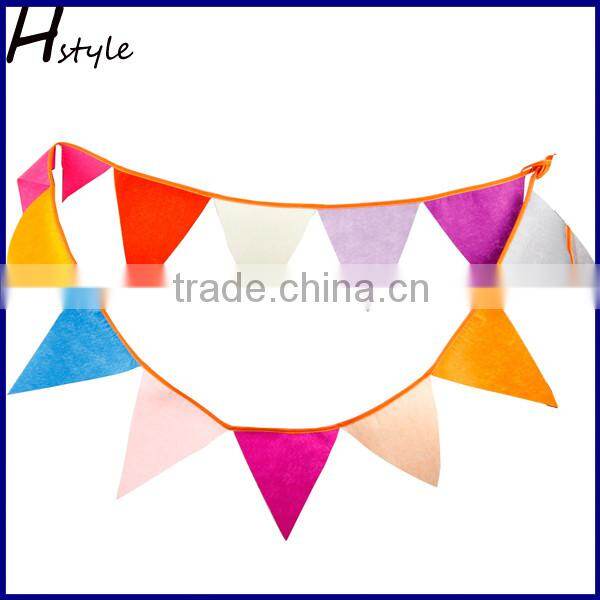 Fabric Bunting Pennant Flags Banner Party Wedding Christmas Decoration PLC009