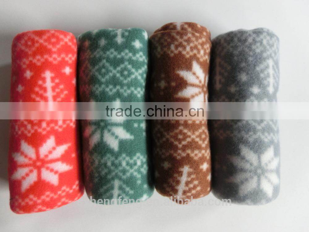 2015 Super Soft Plain Dyed Polar Fleece Blanket