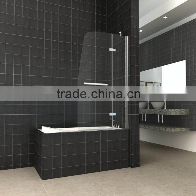 6mm Glass Double Over Swinging Bath Screen BL-037