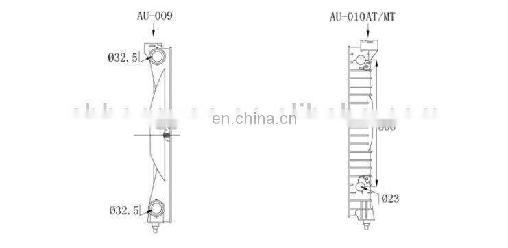 auto radiator plastic tank for A4/S4/A6/S6,car parts for turbo ,DPI:2556