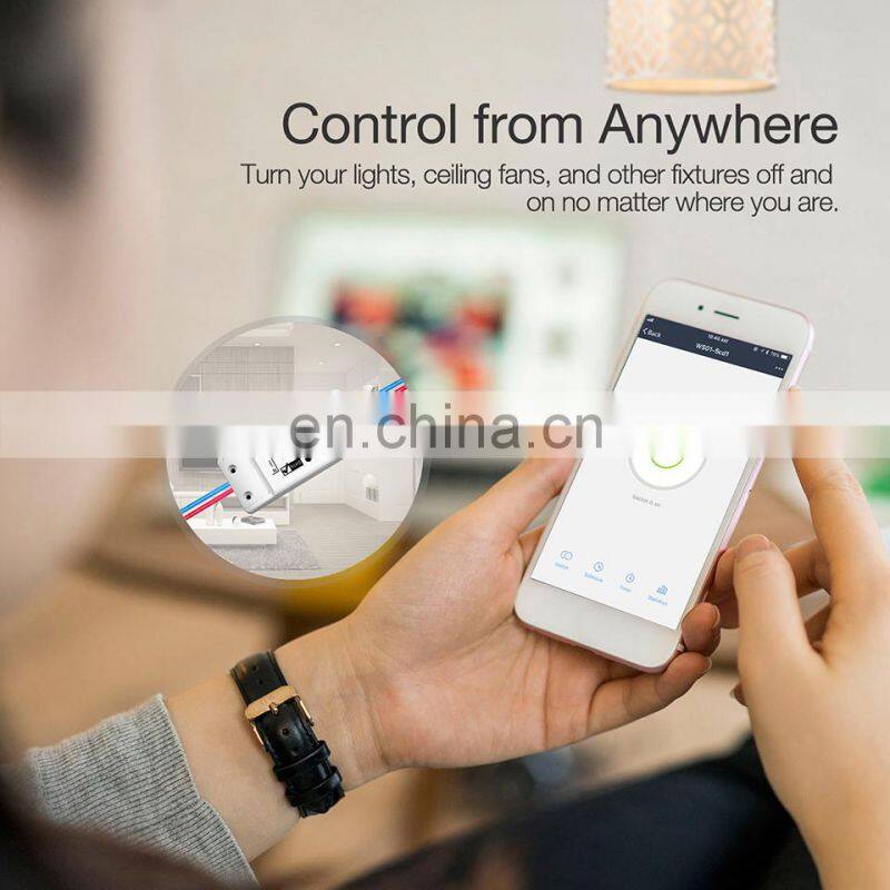 DIY WiFi Smart Light Switch Universal Breaker Timer Smart Life APP Wireless Remote Control Works with Alexa Google Home