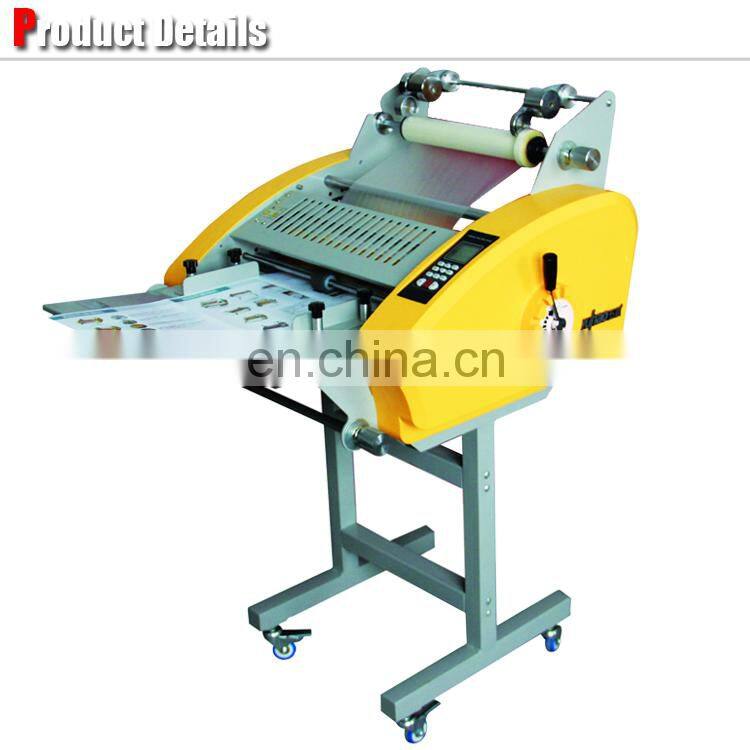 3 years warranty A3 A4 electric hot rubber rollers for thermal laminator double side roll laminating machine for books factory