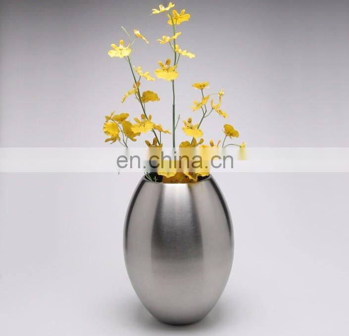 hammered aluminium flower pots