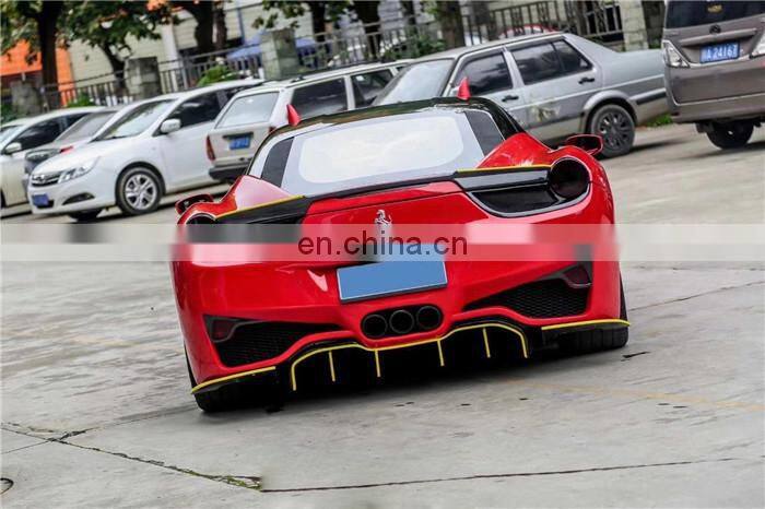 Runde Auto motives For Ferrari 458 Upgrade Prior Design Half Carbon Body Kit Hood Front Bumper Rear Bumper Side Skirts Spoiler