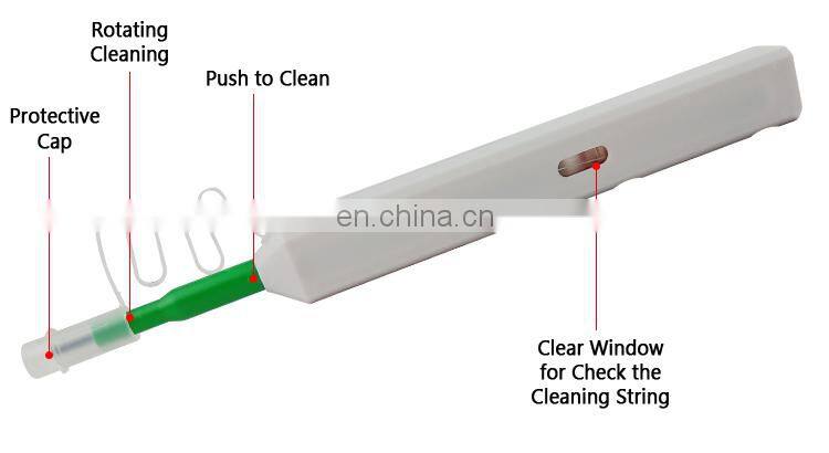 one click cheap optic fiber cleaner head 800 times lifetime