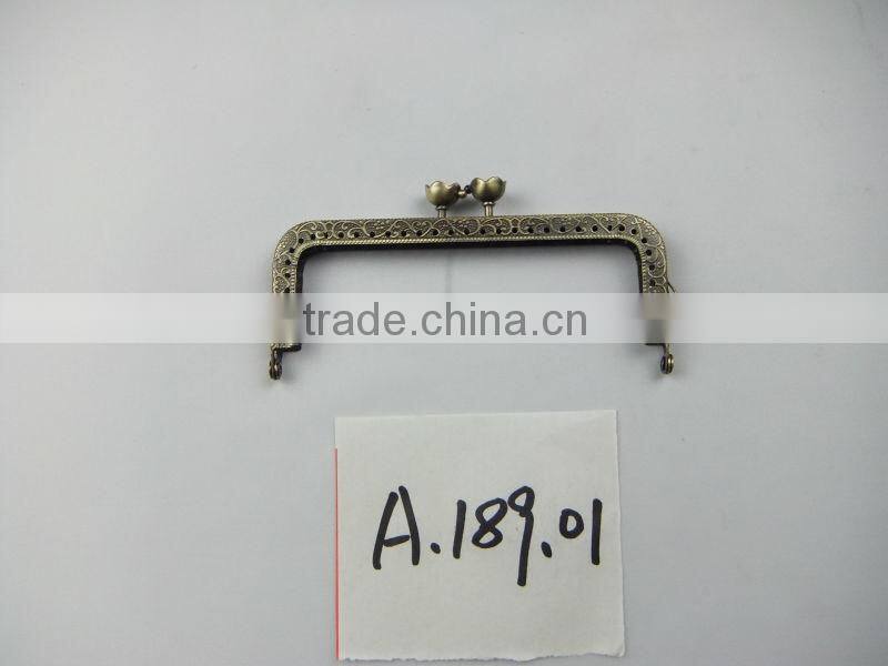 2014 NEW!Antique Brass DIY Metal Sewing Purse Frame DIY Purse Frame