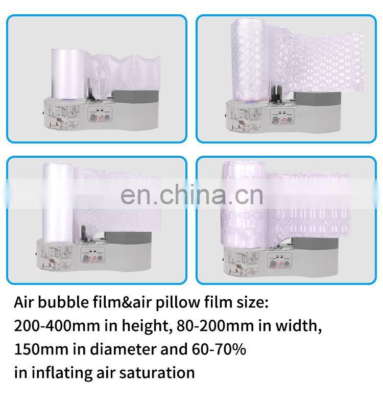 Willing Industrial Air Bag Inflat Fill Bubble Filler Cushion Packing Product Air Pillow Cushion Fill Making Machine