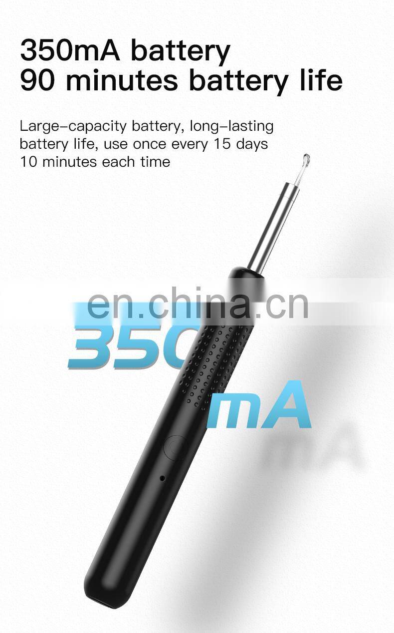 Ear Otoscope Wifi Endoscope Visual Ear Clean Tool Mini Digital Otoscope With Video Camera Mobile View Ear Wax Removal Tool