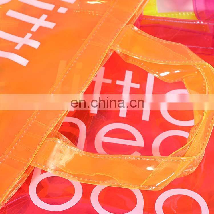 Wholesale Women Summer Little Neon Pvc Tote Bag