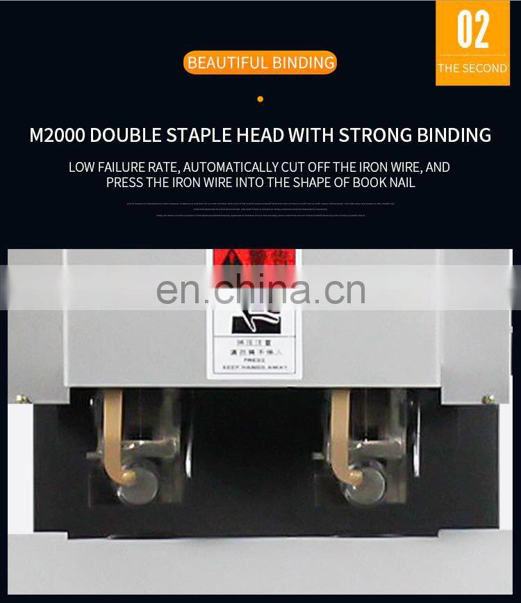 Double-heads wire binding machine for netbooks