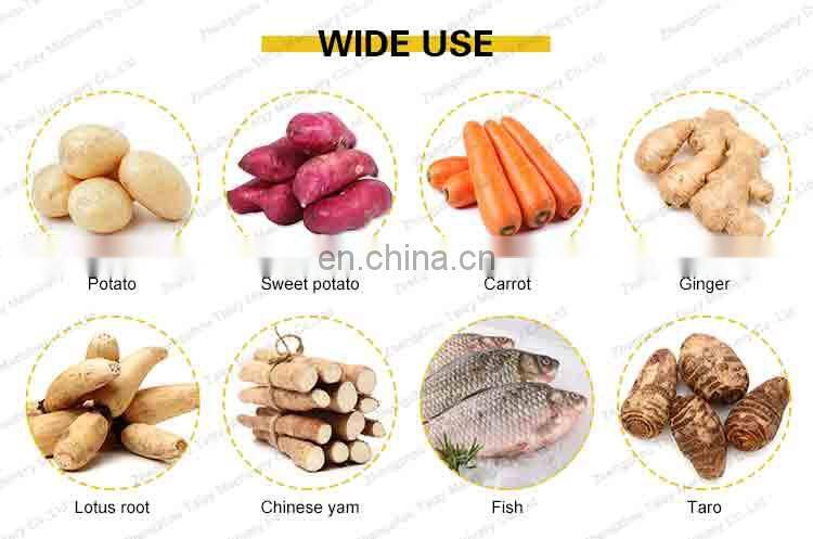 Commercial Fruit Vegetable Cleaning Machine Brush Carrot Ginger Peeling Potato Washing Machine