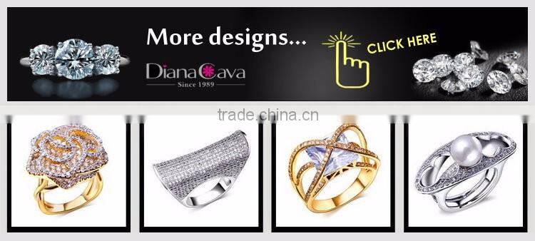 Top Quality Dongguan Factory White Gold Plated CZ Simple Fashion Jewelry Nice Ring