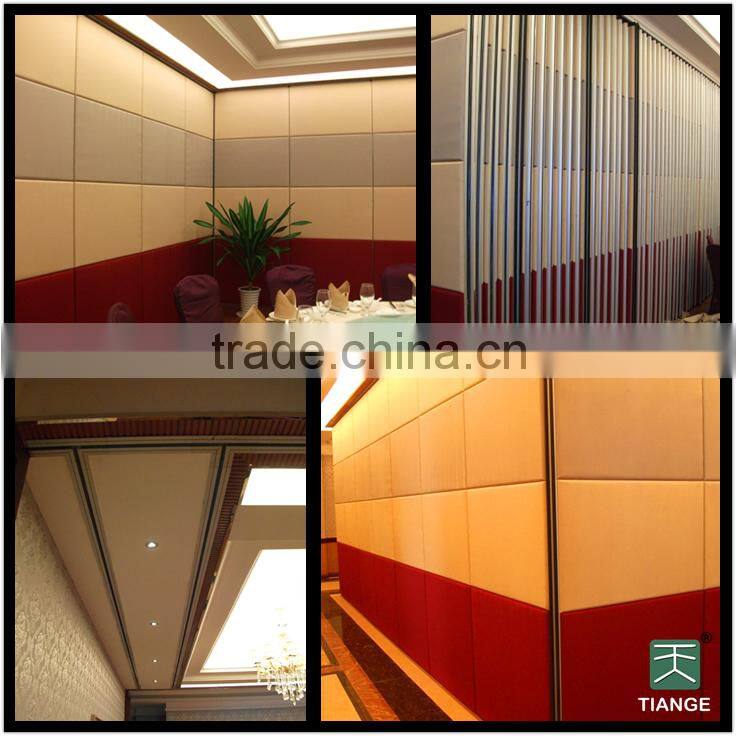 Wooden sound proof folding partition walls