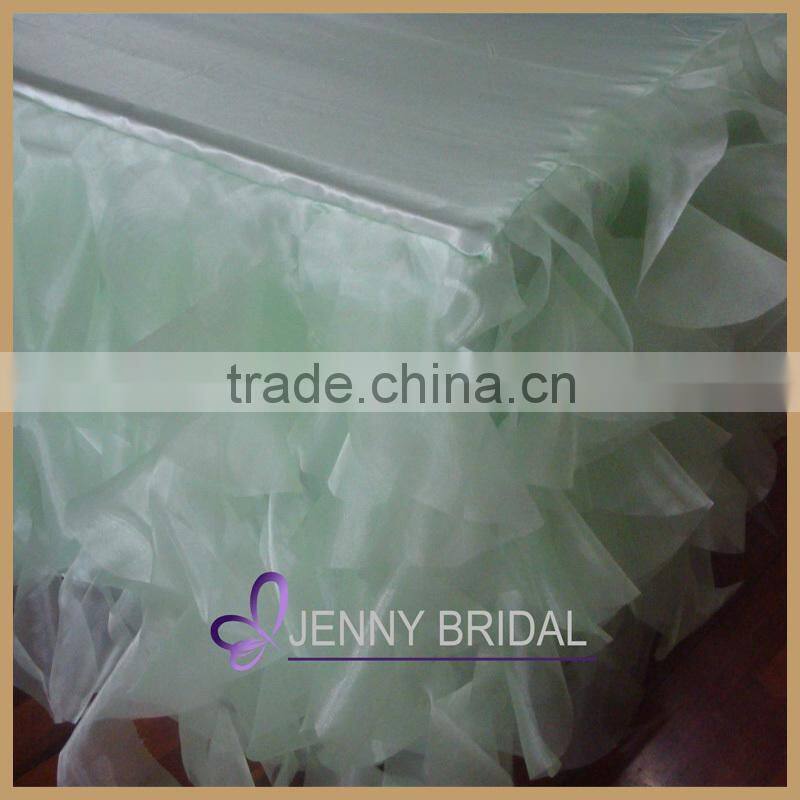 TC012A2 Alibaba hotsale cheap white table skirting designs for wedding