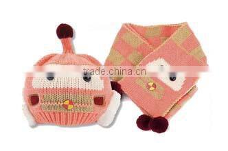 Hot Selling Products One Piece Wholesale Women's Knit Hat and Scarf Sets