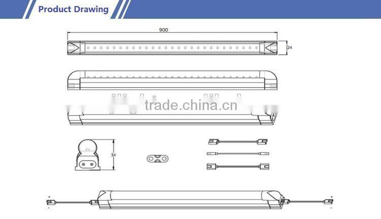 Hot sales High light effiency 3ft t5 9w tube5 led light tube with CE RoHS Approval