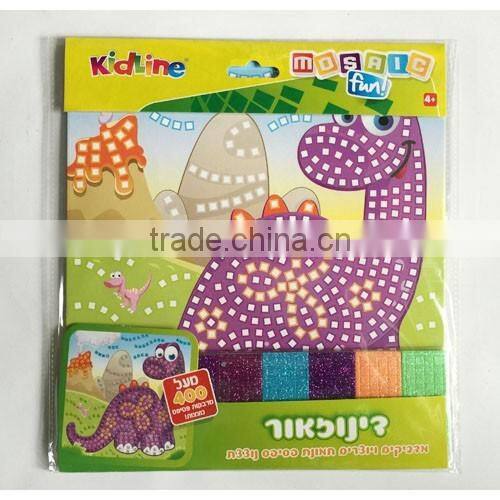 DIY toy EVA sticky foam mosaics craft kit for kids