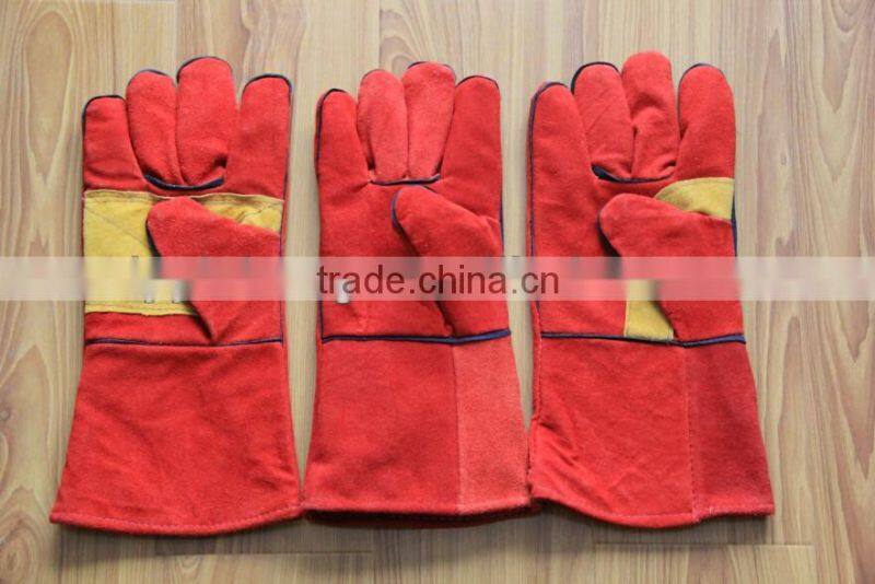 cow split leather welding glove,cowhide split leather welding gloves