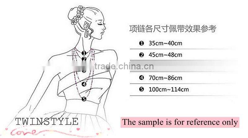 Fashion europe luxury long 316L stainless steel lock necklaces