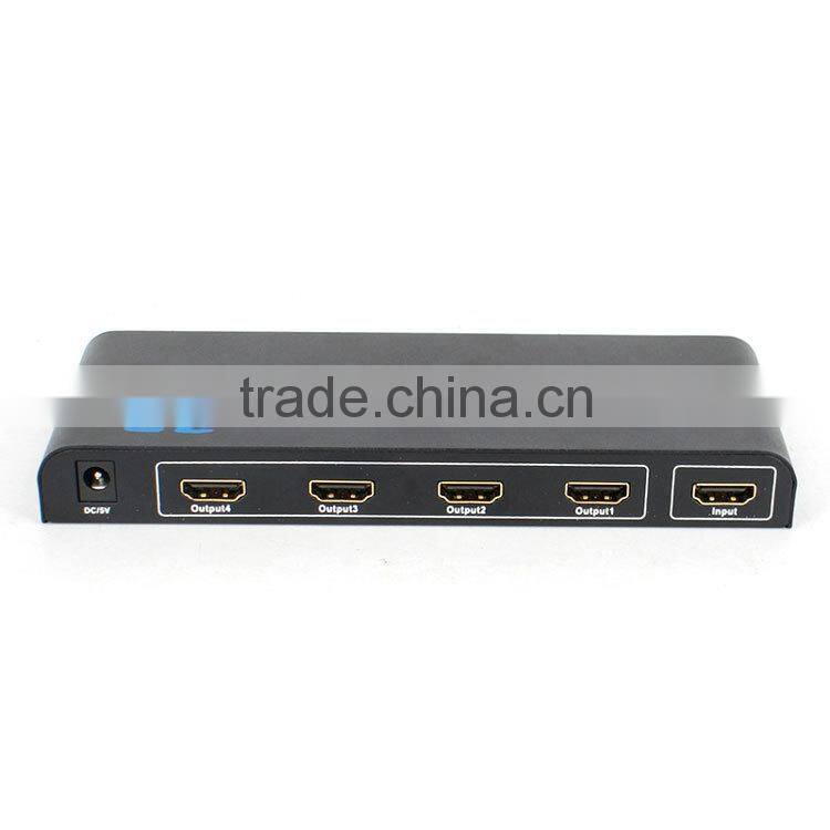 Hot sales HDMI splitter 1 in 4 out with 1080P resolution