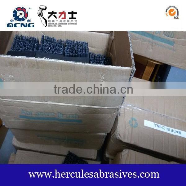 Marble frankfurt steel wire brush, steel rope brush for stone polishing