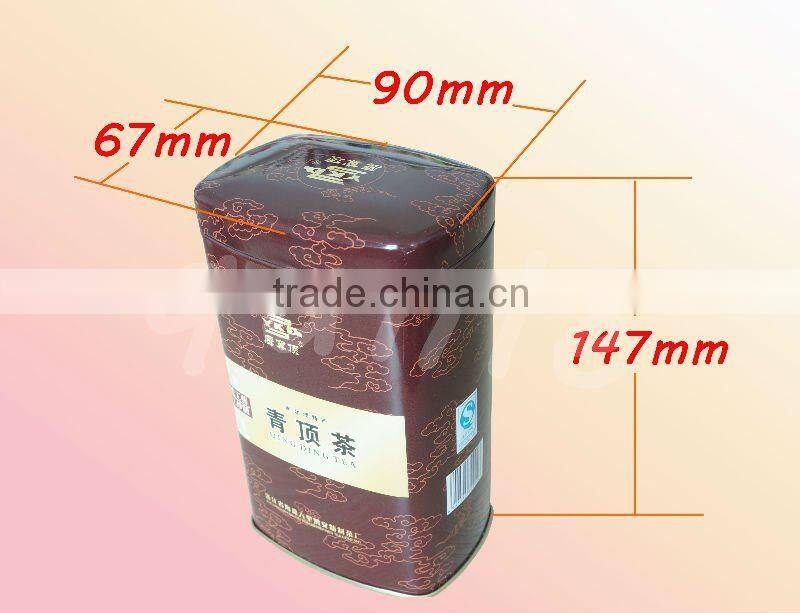Oval/oblong Tea Storage Tin Box Packaging