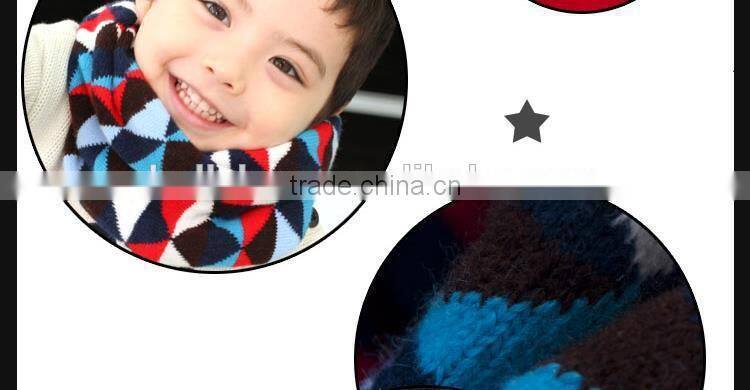 Hot Selling Cute Lovely Triangle Knitting Fashion Baby Winter Scarf