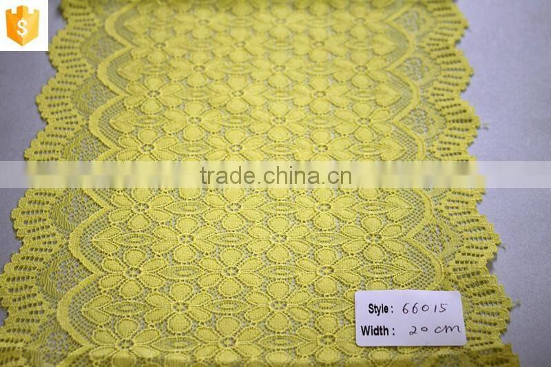 Chinese supplier mesh embroidery lace fabric for bra underwear