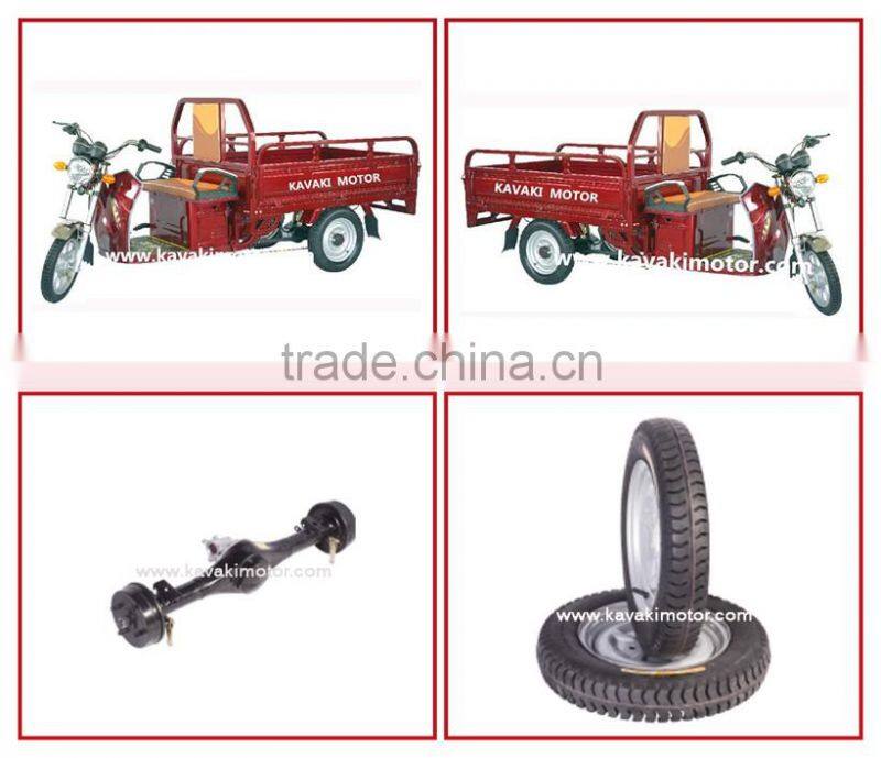 Electrio Coating Frame Kavaki Produce Good Quality Heavy Loading 3 Wheel Cargo Electric Tricycle