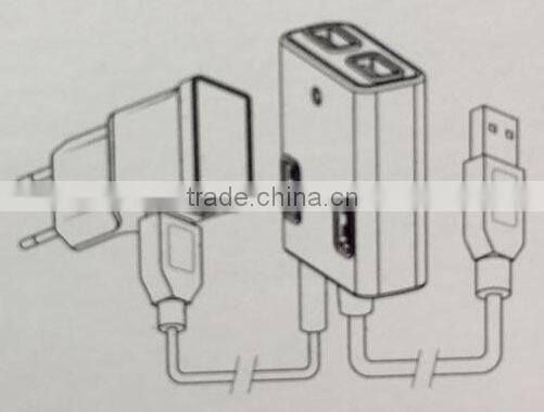 80cm Cable USB Hub 3.0 4 USB Port for Portable Charging and Date Transfer