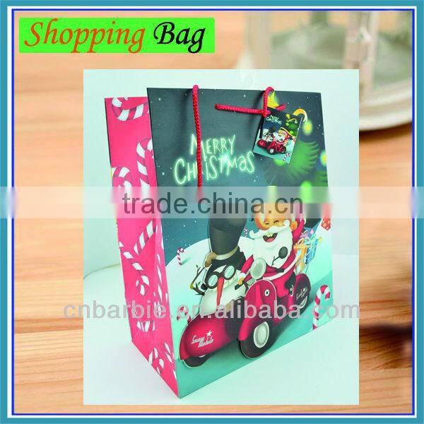 3D reindeer xmas handmade gift paper shopping bag