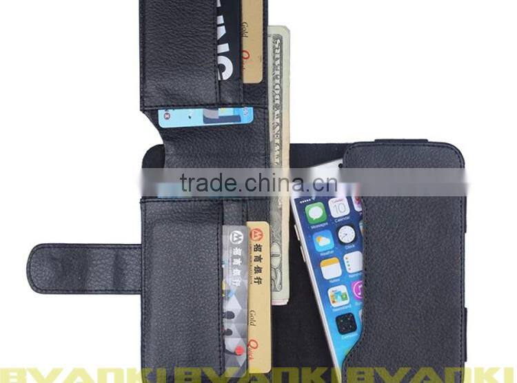 Hot Products For 2016 Sublimation Universal Leather Case Cover For Android 5 Inch Leather Case Slim Phone Cardholder Wallet Case