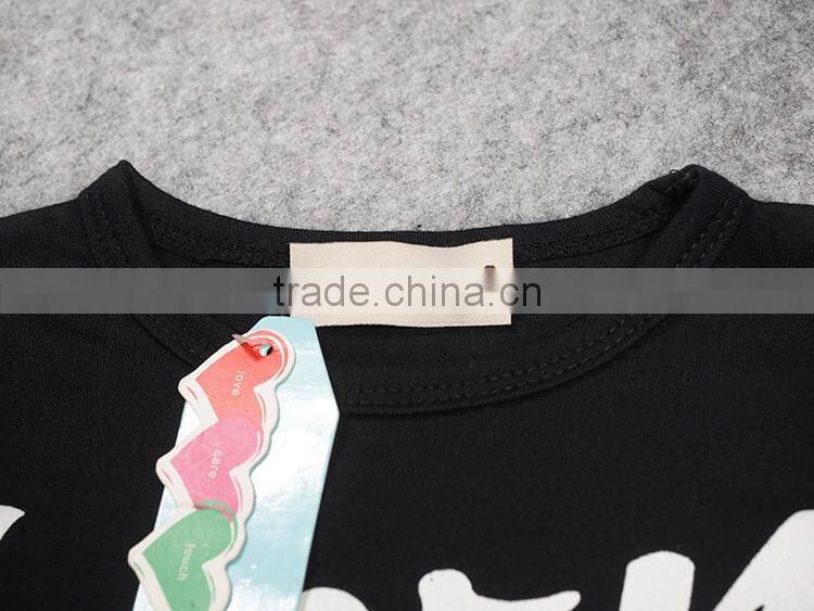 2016 Factory new arrival summer child clothes for 2 pieces fashion baby clothing set wholesale casual kids clothes (ulik-SC082)