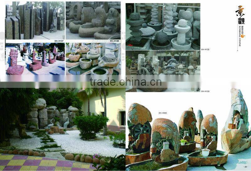 natural granite water fountain