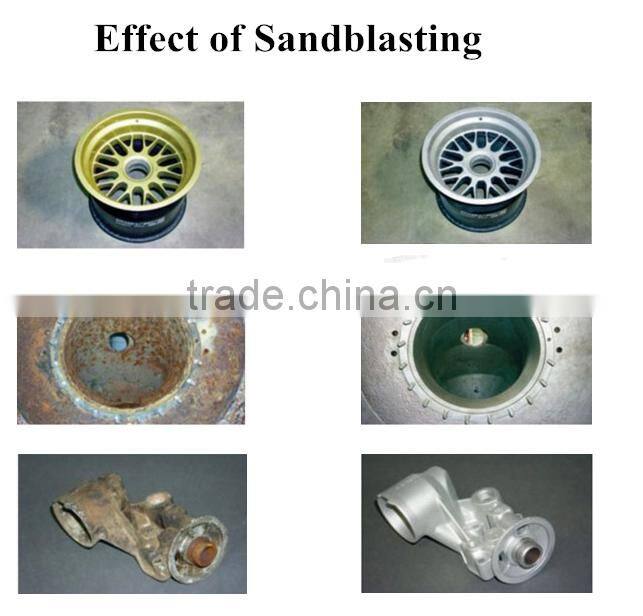 Sand blasting room for big parts