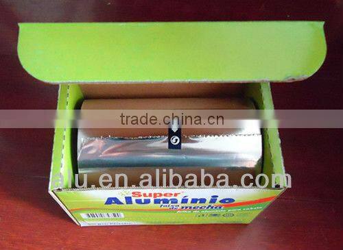 hairdressing foil with interleaved paper